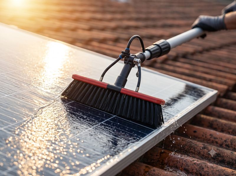 Solar panel cleaning in East London